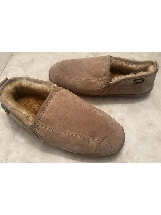 OLD FRIEND Romero SHEEPSKIN Leather Moccasin Slippers Mens Shoe Size 12 main image 6